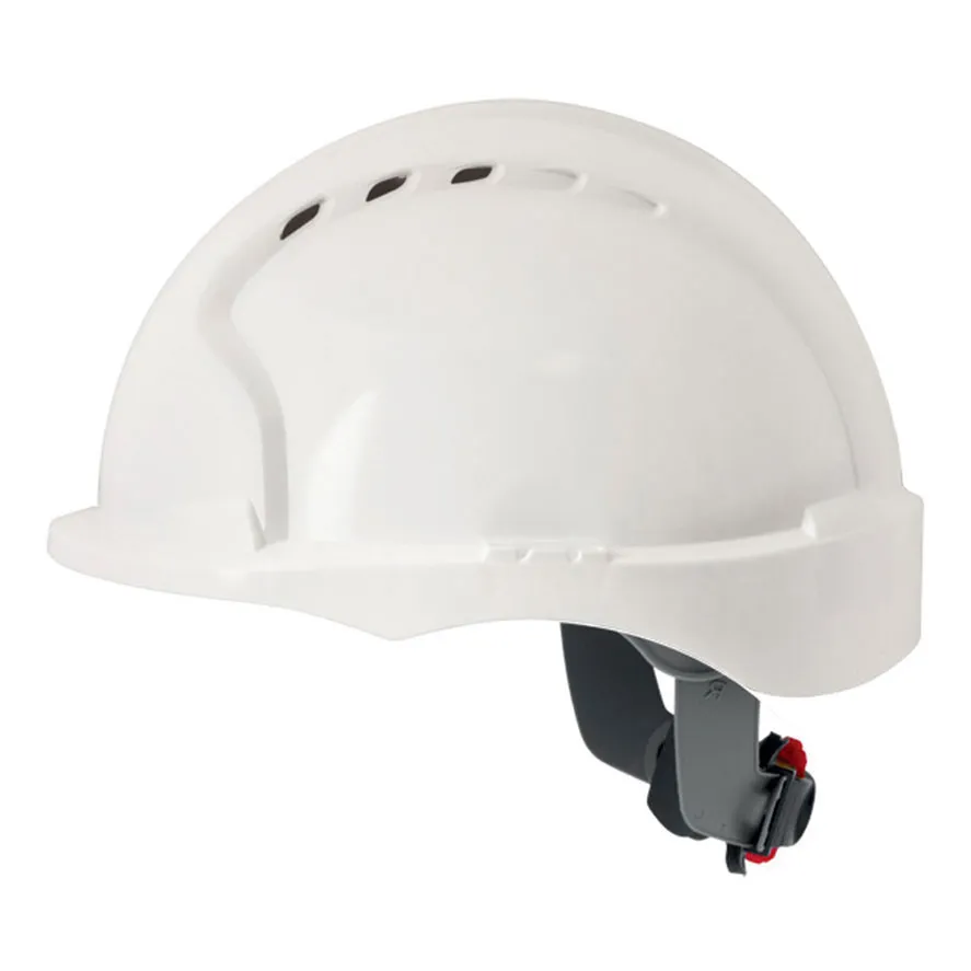 EVO3 no vent Linesman Visera corta Ruleta-Blanco