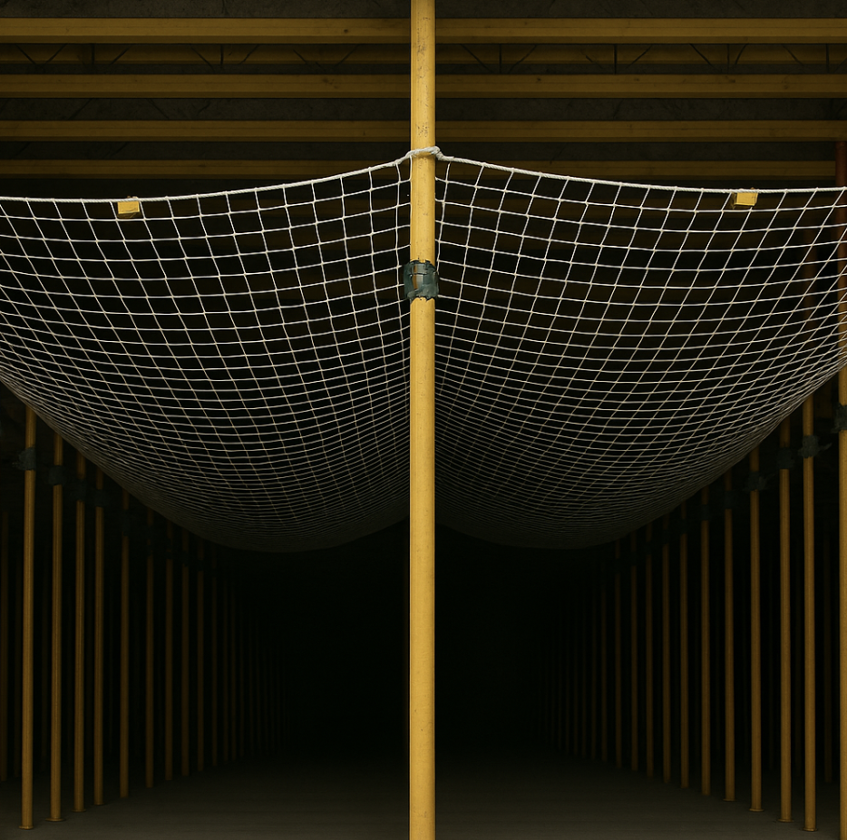 Red de Seguridad bajo forjado Sistema B reutilizable 1,1 x 10m